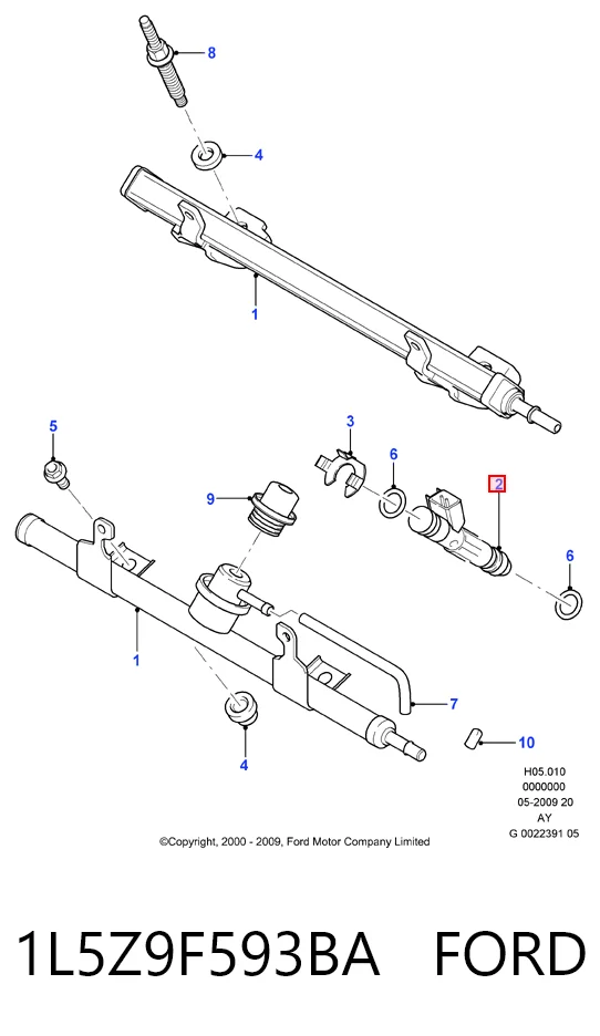 1L5Z9F593BA Ford