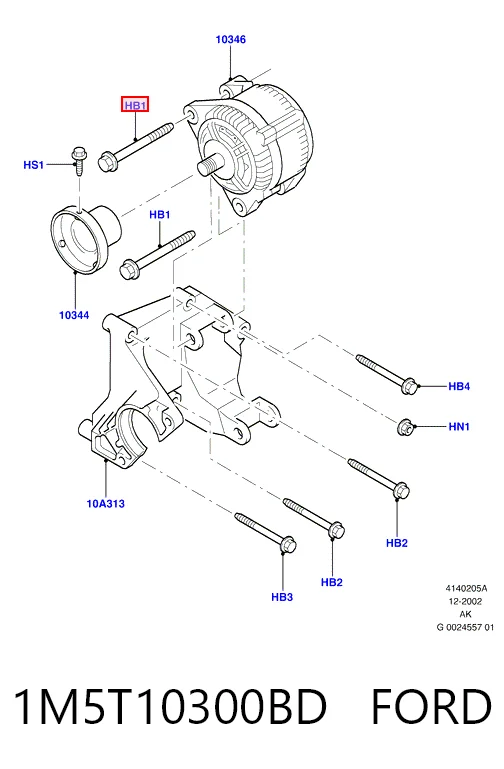Alternador FORD 1M5T10300BD