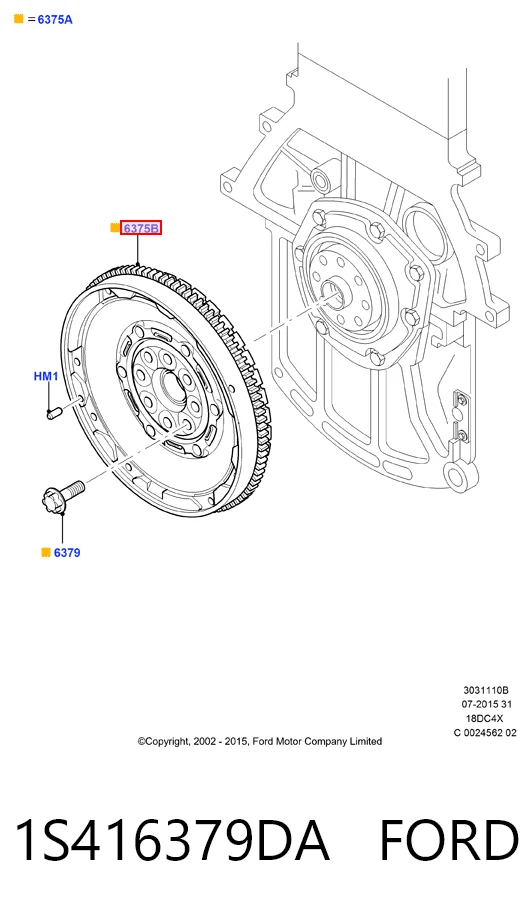 Volante motor 415064710 INA