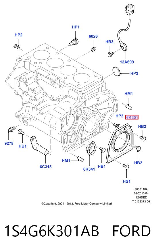 1S4G6K301AB Ford