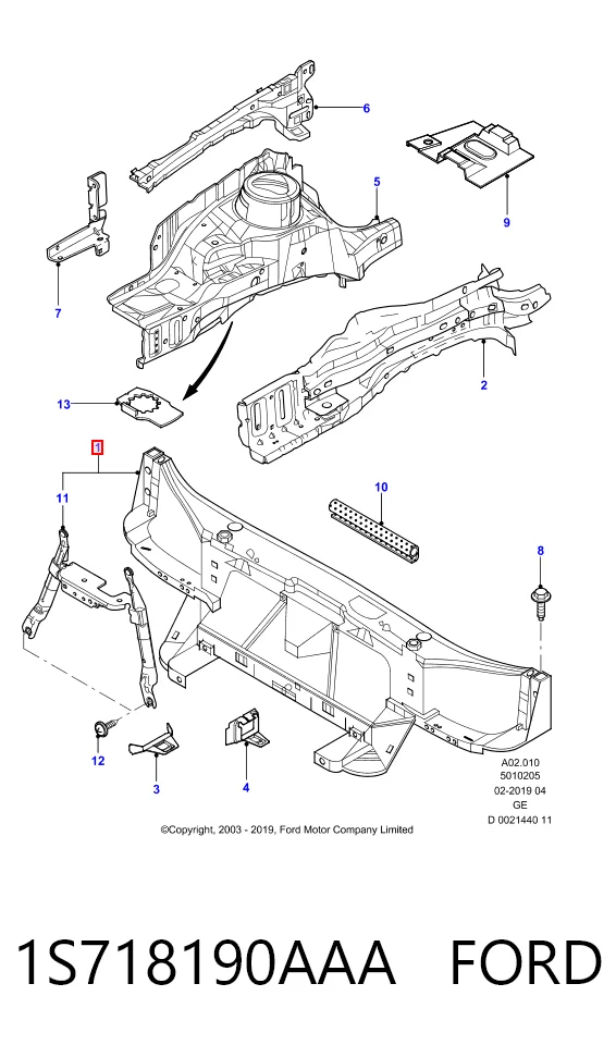 Panel de soporte del radiador y montaje de faros Ford Mondeo III sedán (B4Y) (2000 - 2007) precio, desde 101,64 EUR