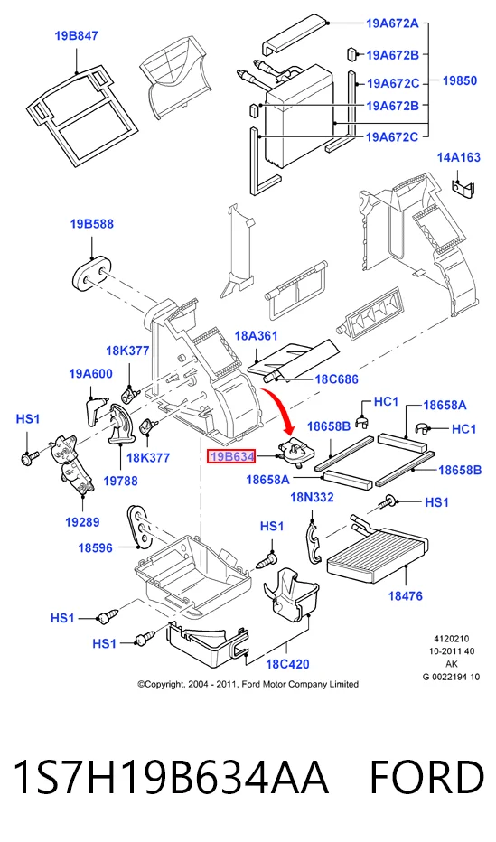 Actuador de compuerta de calefacción Ford Fiesta Mk5 hatchback (JH, JD) (2001 - 2008) precio, desde 37,21 EUR
