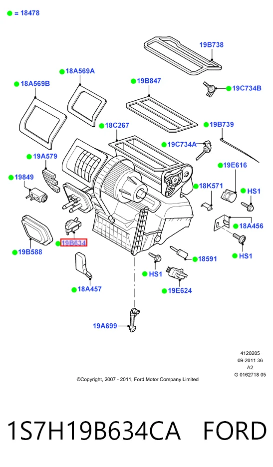 Comprar Actuador de compuerta de la calefacción Ford Fiesta Mk5 JH, JD