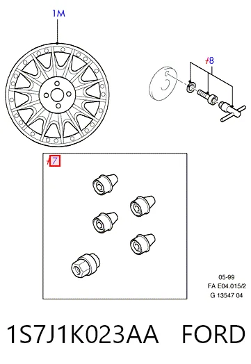 Comprar Tornillo de rueda Ford Galaxy  WA6 a bajo precio