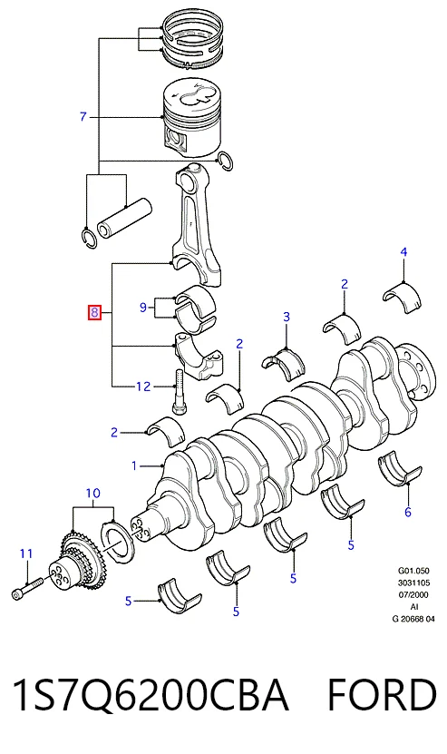 1S7Q6200CBA Ford