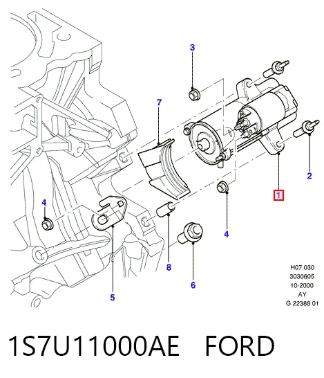 1S7U11000AE Ford