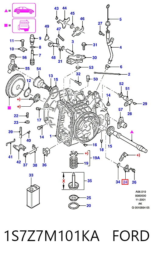 Sensor de velocímetro Ford Mondeo I