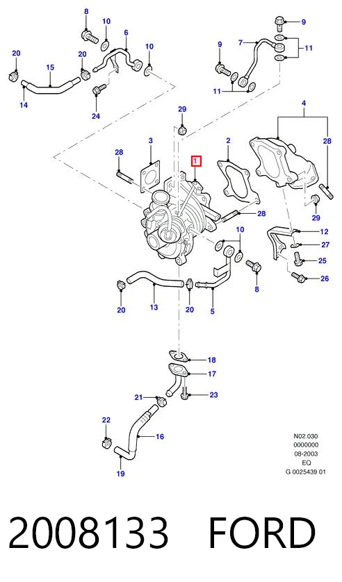 2008133 Ford Turbo para motor