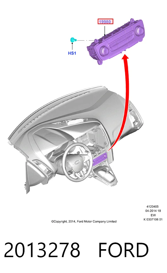  Unidad de control aire acondicionado Ford Focus 3