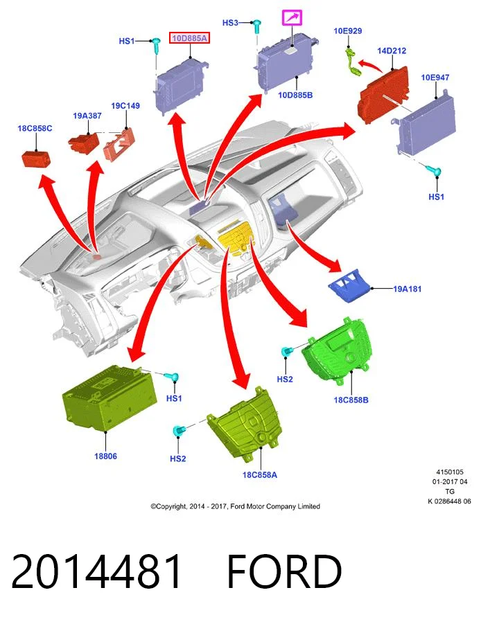 Pantalla multifuncion para Ford Focus III CB8