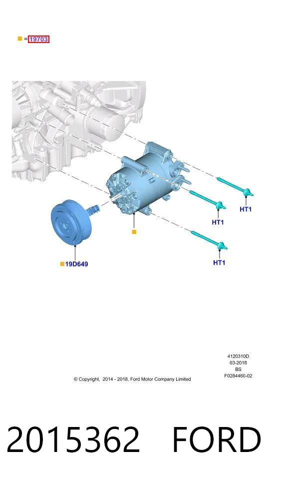 2015362 Ford Compresor climatizador