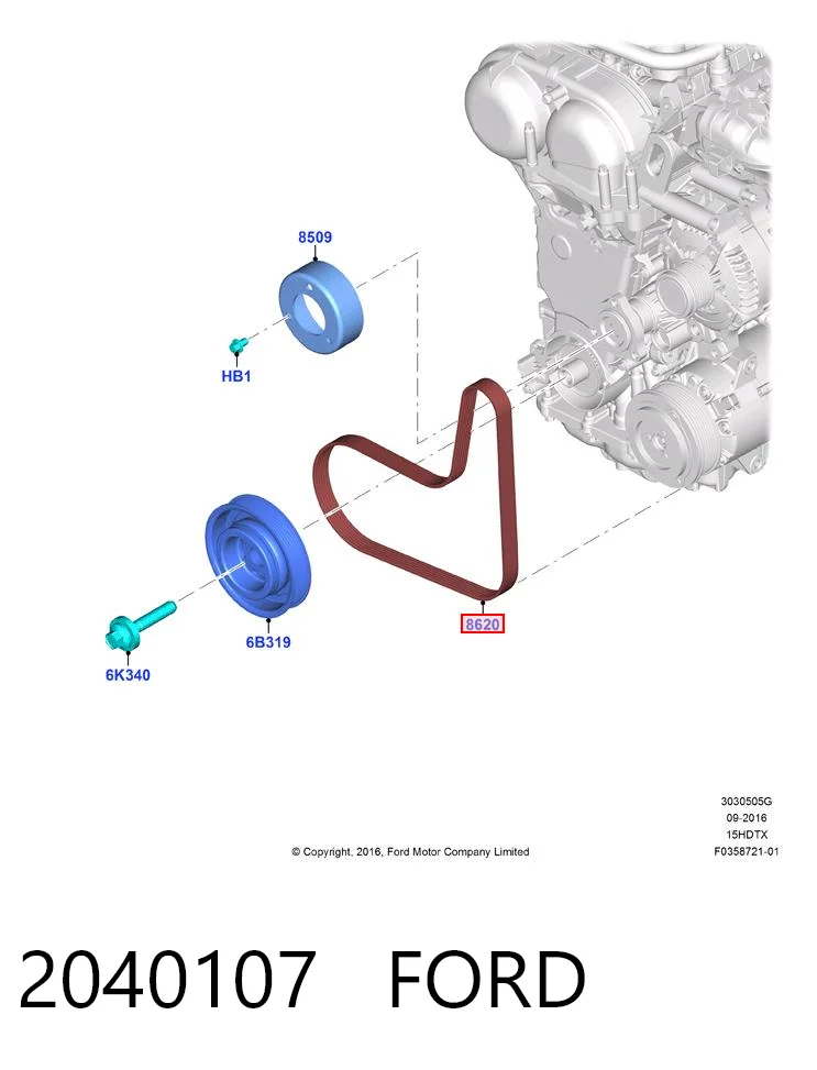 Comprar Correa de accesorios Skoda Octavia III 5E5, 5E6 a bajo precio