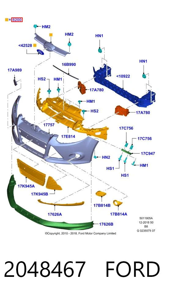Rejilla Hmpx HMPBM518200BE