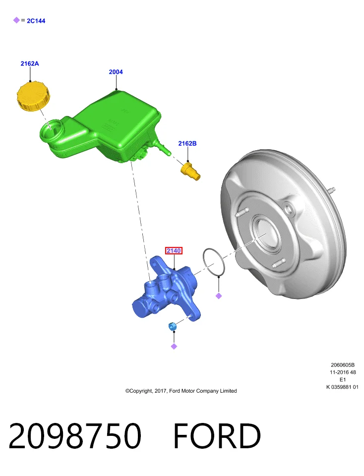 Comprar Cilindro maestro de frenos Ford Fiesta Mk7 