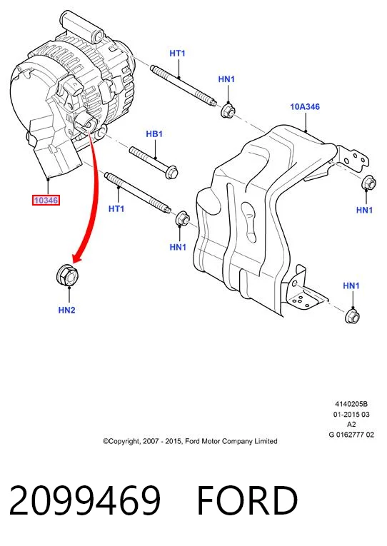 2099469 Ford Alternador de coche