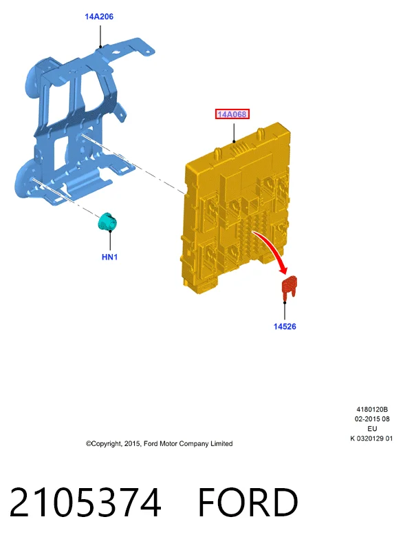  Caja de fusibles Ford Focus 3