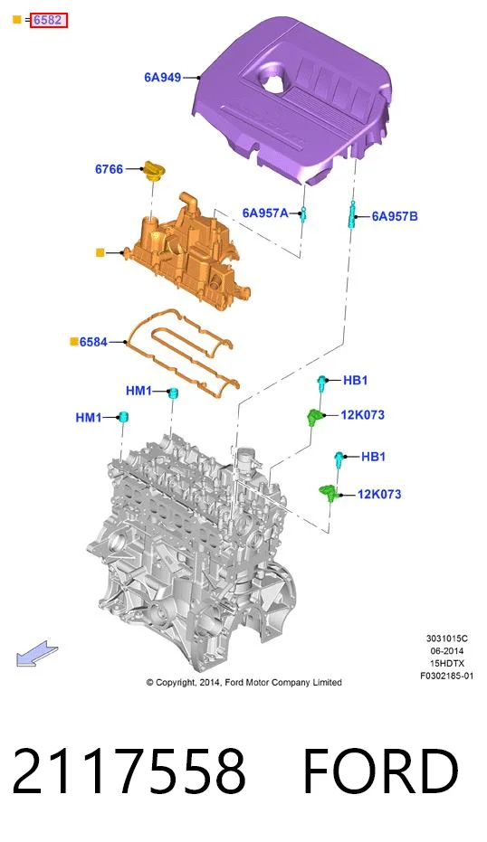 Tapa de valvula Kuga II SUV (2012-2019) original desde 109,03 €