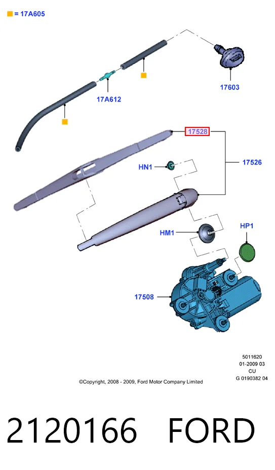 Limpiaparabrisas posterior Opel Astra  (L35)