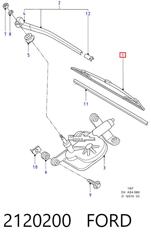 Escobilla del limpiaparabrisas trasero Ford Fiesta Mk4 hatchback (JAS, JBS) (1996 - 2002) precio, desde 10,89 EUR