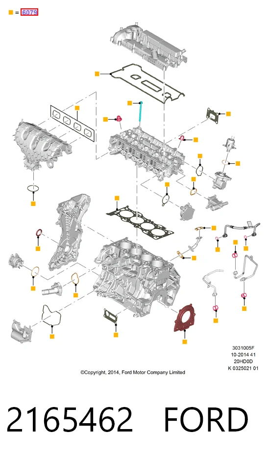 Juego juntas motor para Ford Galaxy III CK