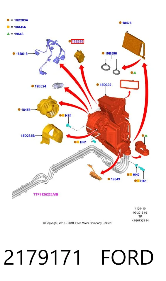 Comprar Actuador de compuerta de calefacción Ford Focus II DA, HCP, DP a bajo precio