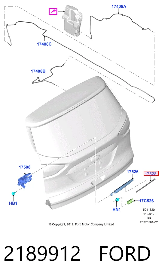 Limpiaparabrisas trasero Ford Focus IV (2018-2026)