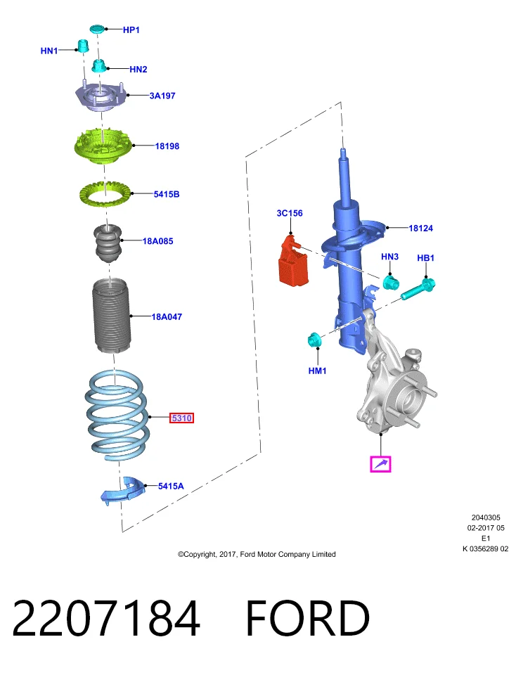 Comprar Muelle delantero Ford Fiesta Mk7 