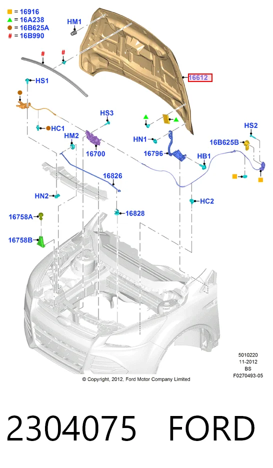 Comprar Capó Ford Kuga II CBS