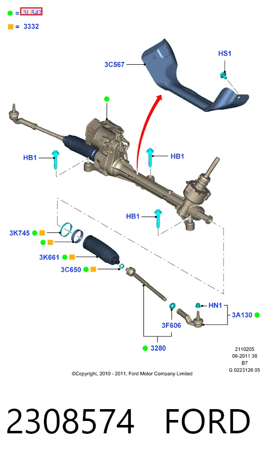 Engranaje de dirección Ford C-Max  desde 584,07 €