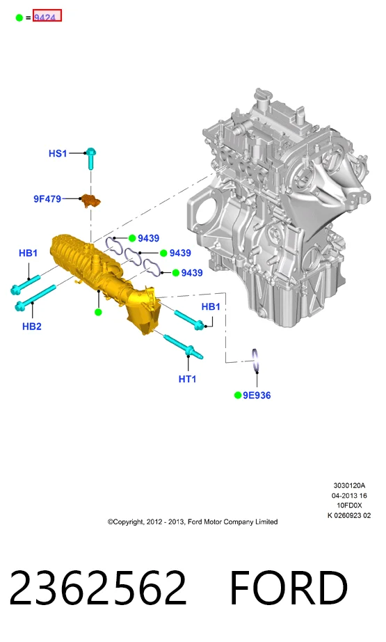 Colectores de admisión para Ford Focus III CB8