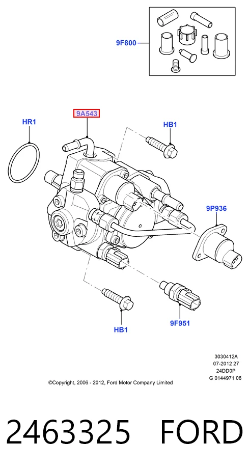 Bomba inyectora 2463325 FORD