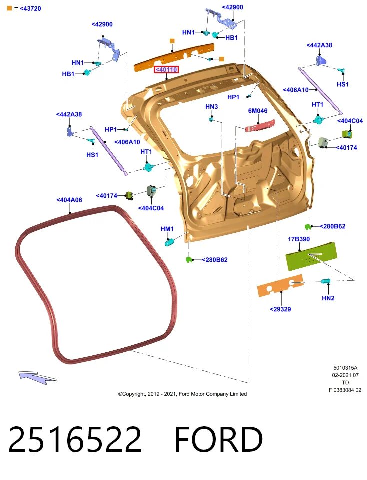 Puerta de maletero Kuga III SUV (2019-2026) original desde 612,70 €