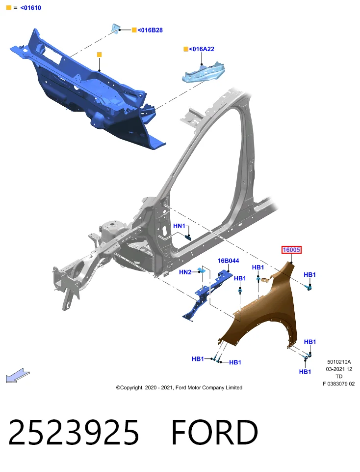 Aleta delantera izquierda Kuga III SUV (2019-2026) original desde 198,15 €