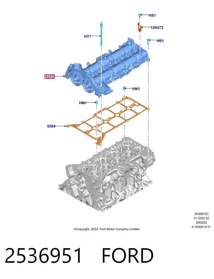 Comprar GK2Q6E262CB Ford Bancada del árbol de levas