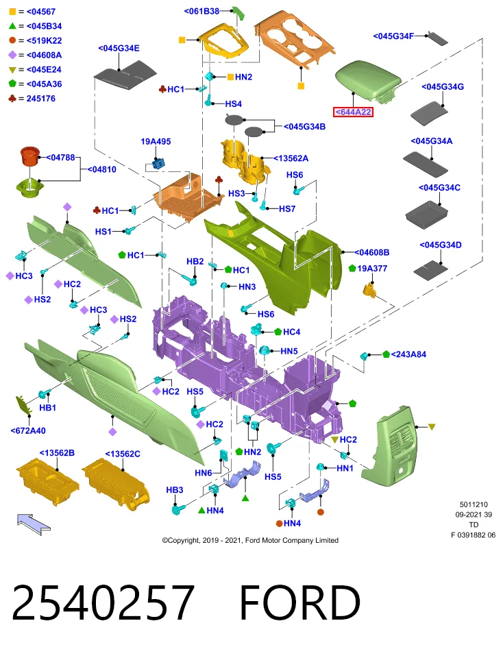Apoyabrazos para Ford Kuga DFK
