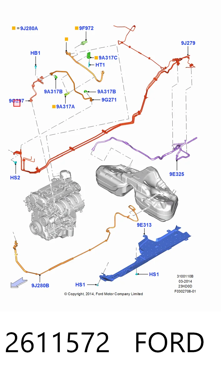 Válvula de purga de vapores de combustible Ford Mustang VI coupé (ZG) (2014 - 2023) precio, desde 45,34 EUR