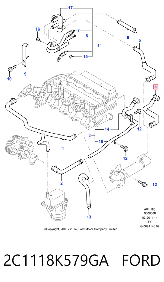 2C1118K579GA Ford