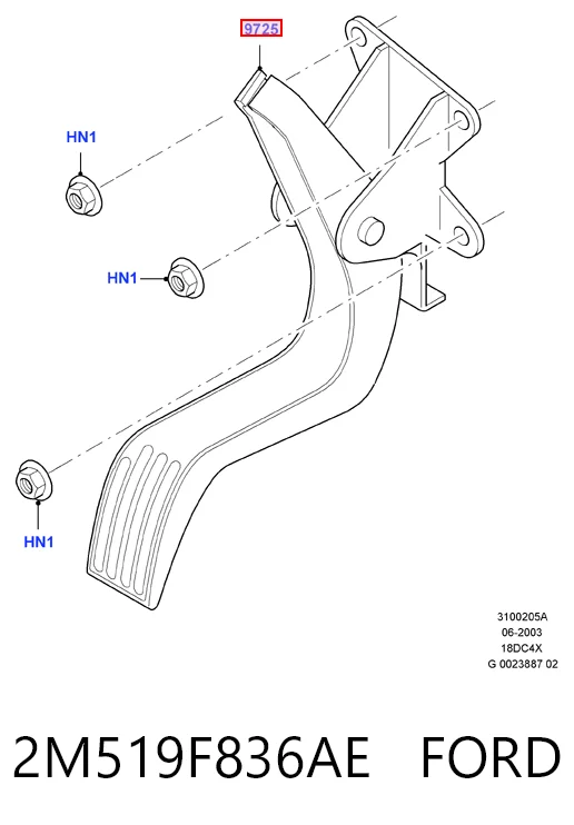 Comprar Pedal del acelerador Ford Focus I DFW