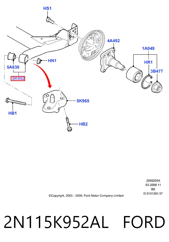 Subchasis trasero soporte motor Ford Fiesta Mk5 hatchback (JH, JD) (2001 - 2008) precio, desde 58,99 EUR