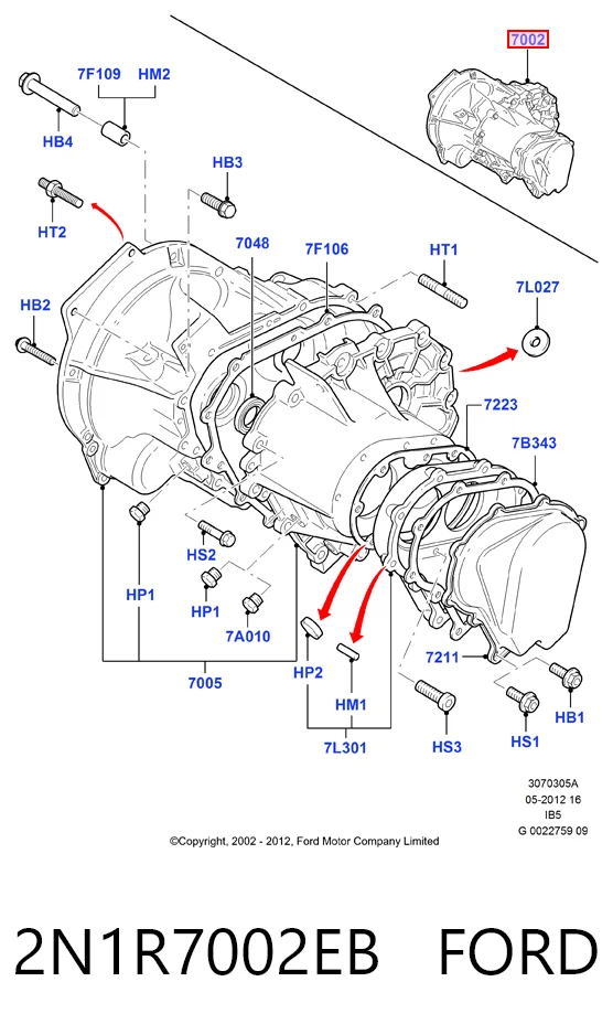  Caja de cambios Ford Fiesta 