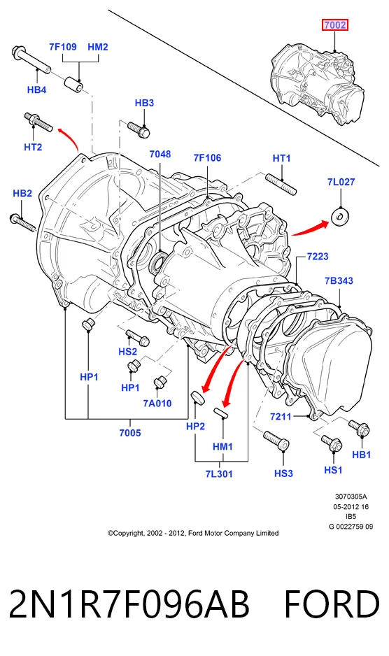 Comprar Caja de cambios Ford Fiesta VAN 