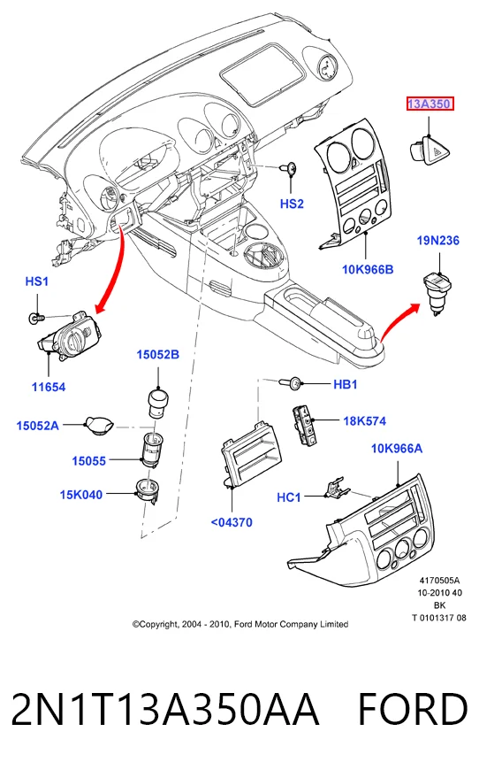 Comprar Botón de emergencia Ford Fusion  JU a bajo precio