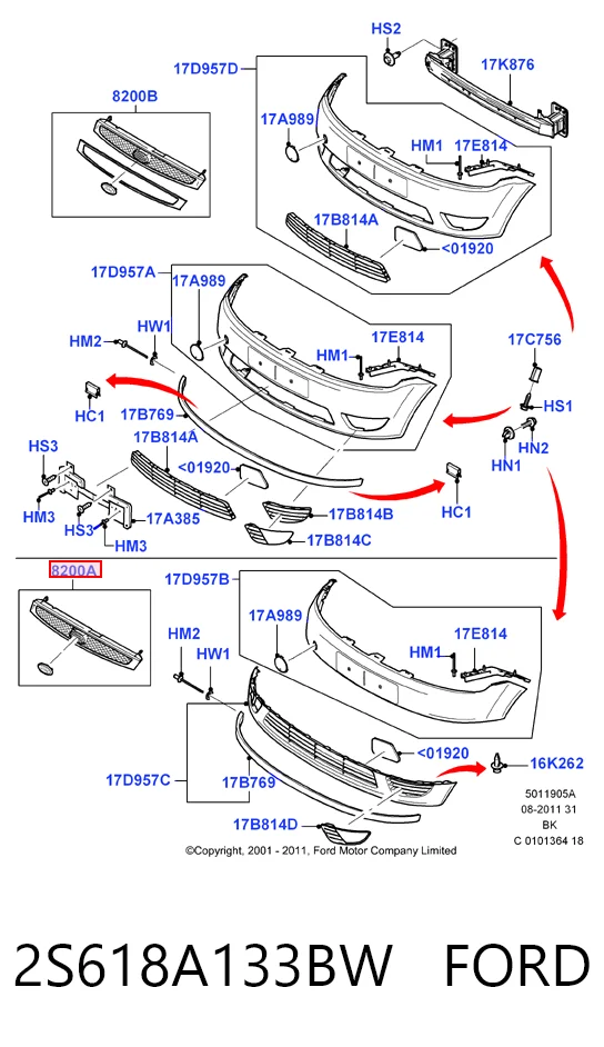 Rejilla delantera Ford Fiesta Mk5 hatchback (JH, JD) (2001 - 2008) precio, desde 39,20 EUR