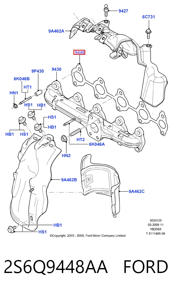 Junta colector escape Citroen C3 II hatchback (A51) (2009 - 2016) precio, desde 9,08 EUR
