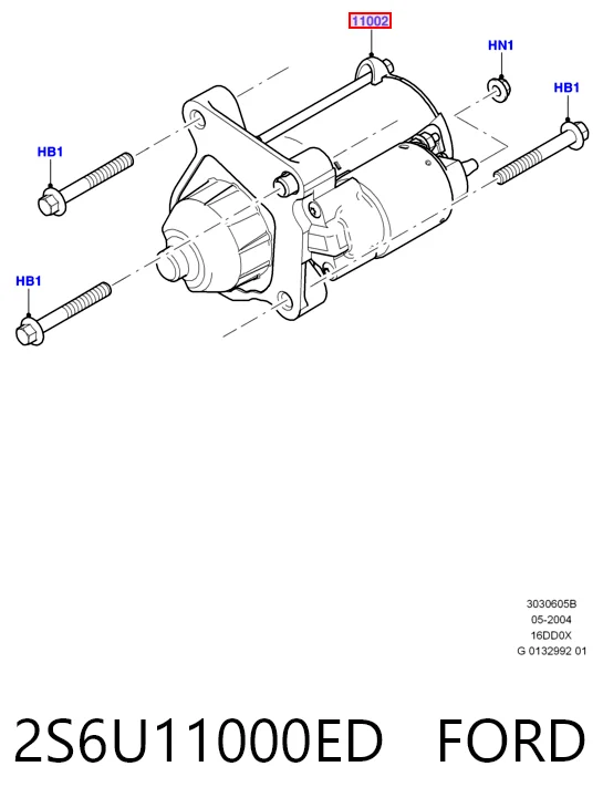 2S6U11000ED Ford Arranque motores