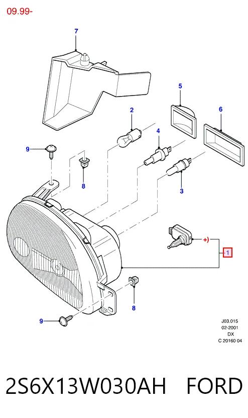  Faro izquierdo Ford Fiesta 