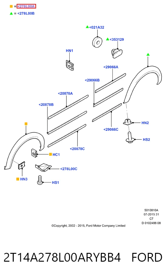 2T14A278L00ARYBB4 Ford