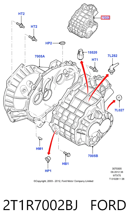 Comprar Caja de cambios Ford Connect  TC7