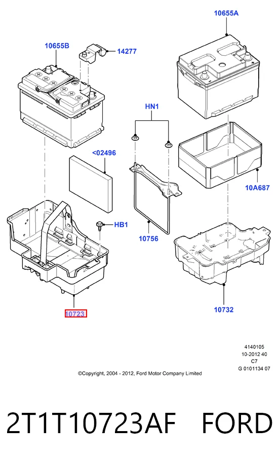 2T1T10723AF Ford