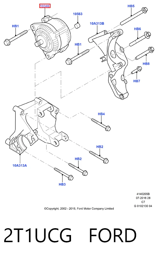 Alternador FORD 2T1UCG